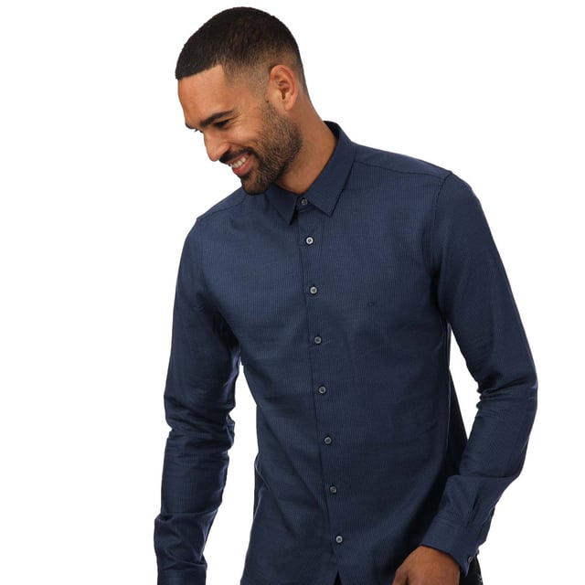 Men s Calvin Klein Extra Slim Shirt in Blue