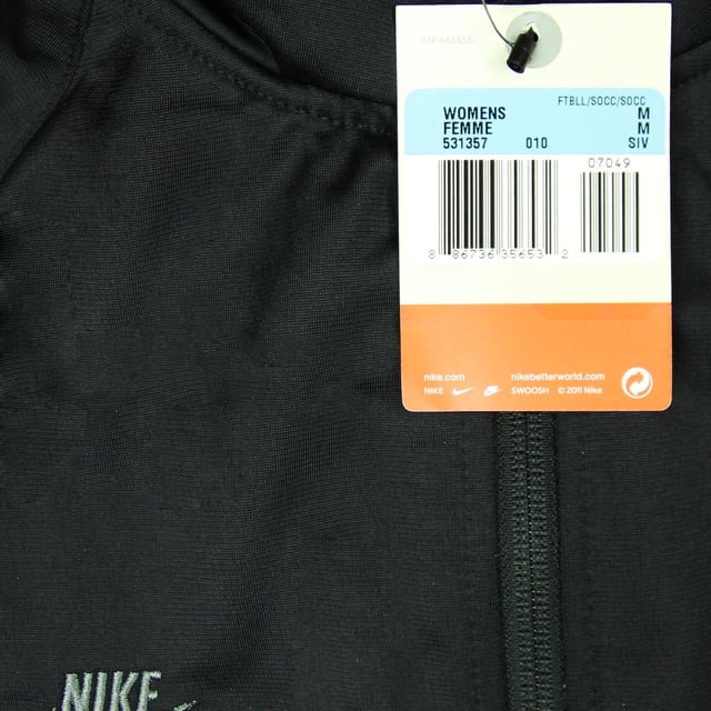 Nike Knvb Chaqueta de pista Zip Up Black Womens Football Track Top 531357 010