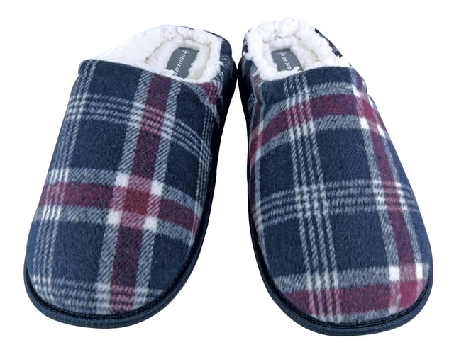 Mens plaid house slippers store