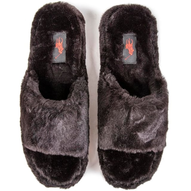 Polo Ralph Lauren Faux Fur Slide Slippers
