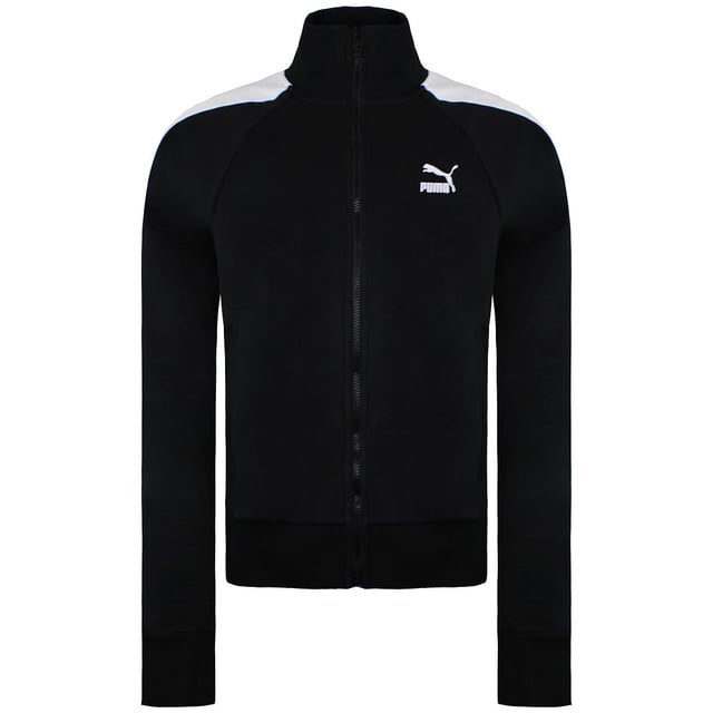 Puma Damen Classics T7 Trainingsjacke mit Taped Top Schwarz 595938 01