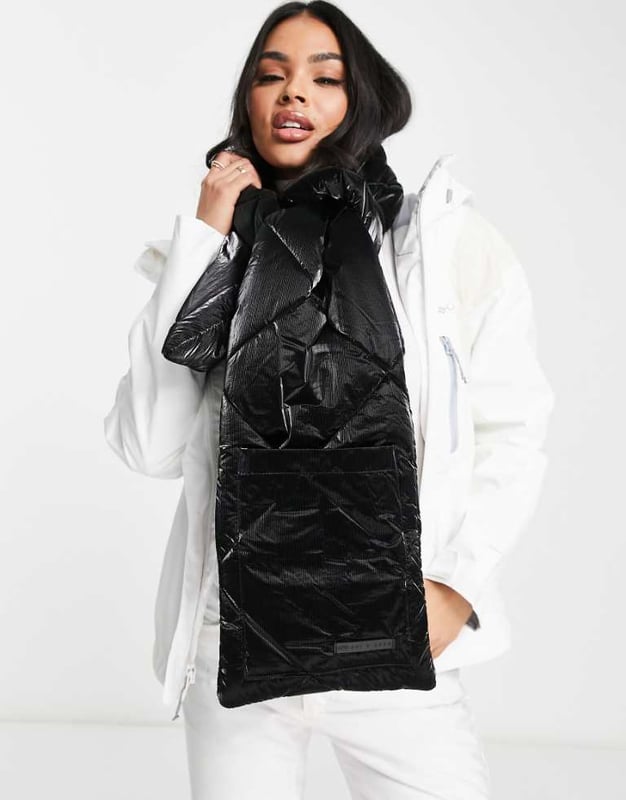 ASOS 4505 ski padded scarf-Black