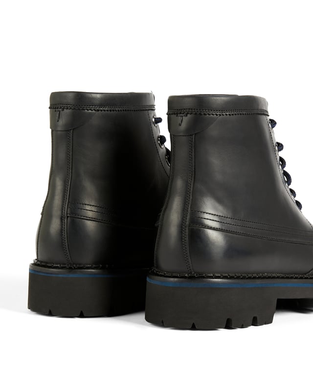 Waxy Leather Moccasin Boot