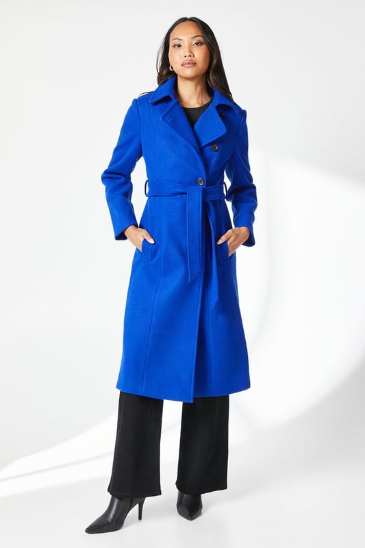 Asymmetrical wrap coat hot sale