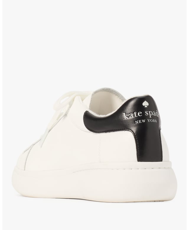 Charli Smooth Leather Sneaker, Round Toe