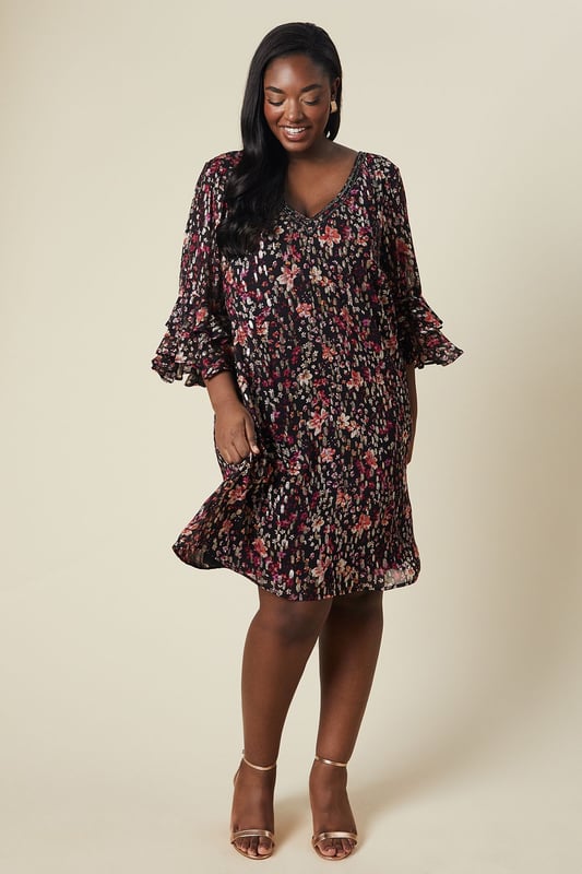 Wallis Floral Shift Dress WALLIS DRESS SIZE 18 BLUE AND WHITE