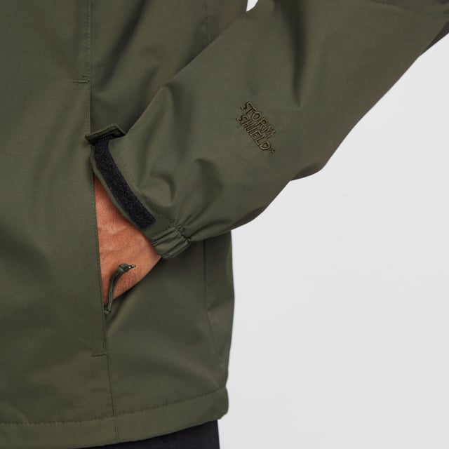 Veste Parka Homme Peter Storm Verte Taille M - Imperméable Avec Capuche, Idéale Randonnée