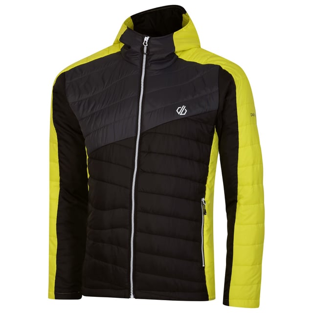 Material: 100% Polyester. Fabric: Iloft Ecofill, Ripstop. Design: Colour Block, Logo, Quilted. Fabric Technology: High Warmth. Neckline: Hooded, Standing Collar. Sleeve-Type: Long-Sleeved. Hood Features: Grown On Hood, Stretch Binding. Pockets: 2 Side Pockets, Zip. Fastening: Full Zip. Hem: Part Elasticated.