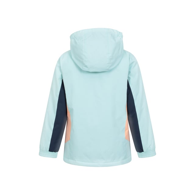 Lining: Fleece. Design: Contrast, Logo. Fabric Technology: Durable, DWR Finish, Snowproof, Water Resistant. Cuff: Elasticated, Touch Fastening Tab. Neckline: Hooded. Insulated, Snowskirt. Sleeve-Type: Long-Sleeved. Hood Features: Adjustable, Grown On Hood. Pockets: 2 Side Pockets, Zip, 1 Internal Pocket. Fastening: Full Zip, Stud, Touch Fastening.