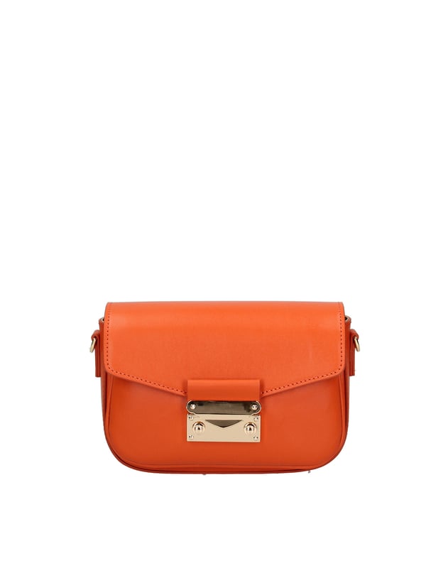 Crossbodytas voor dames met druksluiting. één open binnenzak. afwezige externe zakken. verstelbare en afneembare lederen schouderband. ontbrekend handvat. twee binnenvakken.  extern materiaal. gevoerd met 70% katoen - 30% polyester binnenkant. Afmetingen: 18x12x5,5 cm. Gemaakt in Italië