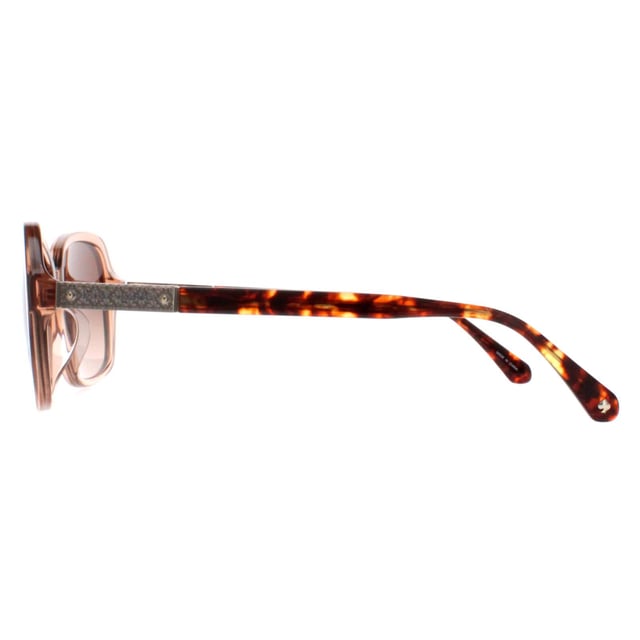 Kate Spade Buttefly Womens Brown Brown Gradient Yvette/S  Sunglasses feature a chic butterfly frame crafted from high-quality acetate, offering both durability and lightweight comfort. The lenses provide excellent UV protection, ensuring your eyes are shielded from harmful sun rays while maintaining clear vision. The temples are adorned with the iconic Kate Spade logo, adding a signature touch of luxury and sophistication.