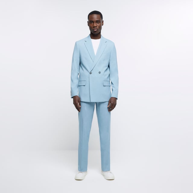 River island shop light blue blazer