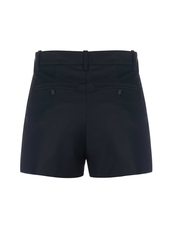 54% Poliéster, 44% Lana Virgen, 2% Elastano; pantalones cortos PINK SMOKING de Zadig & Voltaire; Modelo: WWBS00124 010FS; Fabricado con alta calidad; Pasadores para cinturón; Cierre: Dos ganchos, cremallera; Dos bolsillos frontales; Dos bolsillos con botón en la parte trasera.