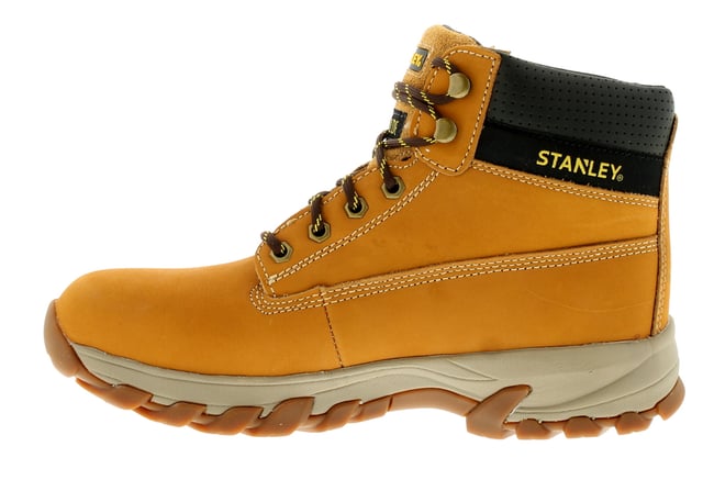 New Mens Gents Honey Stanley Lace Up Steel Toe Cap Safety Boots