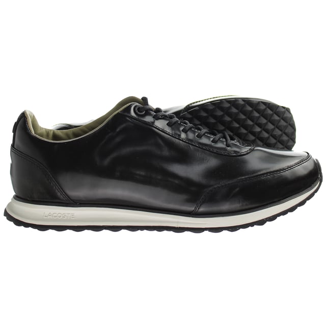 Lacoste womens trainers black clearance