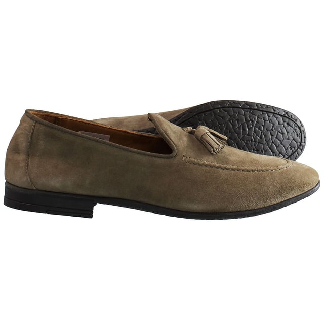 Hackett Tassel Roll Zapatos marrones para hombres Zapatos de cuero de gamuza marrón de gamuza marrón Hackett Tassel HMS20911 951