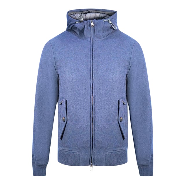 Cómoda chaqueta azul marino de Armani Jeans. Abrigo azul de Armani Jeans. Estilo: 6X6B61 6NHFZ 0540. 50% lana, 30% poliéster, 20% viscosa. Abrigo con capucha, cierre de cremallera, bolsillos con cierre de botón. Grandes bolsillos delanteros