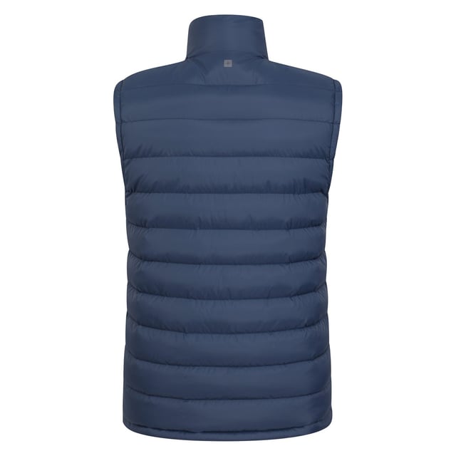 Schale: Nylon. Füllung: Mikrofaser. Design: Logo. Gewebe-Technologie: DWR-Ausrüstung, Isolierung, Isotherm, wasserabweisend. Ausschnitt: Hoher Halsausschnitt. Ärmel-Typ: Ärmellos. Taschen: 2 Seitentaschen. Verschluss: Durchgehender Reißverschluss.