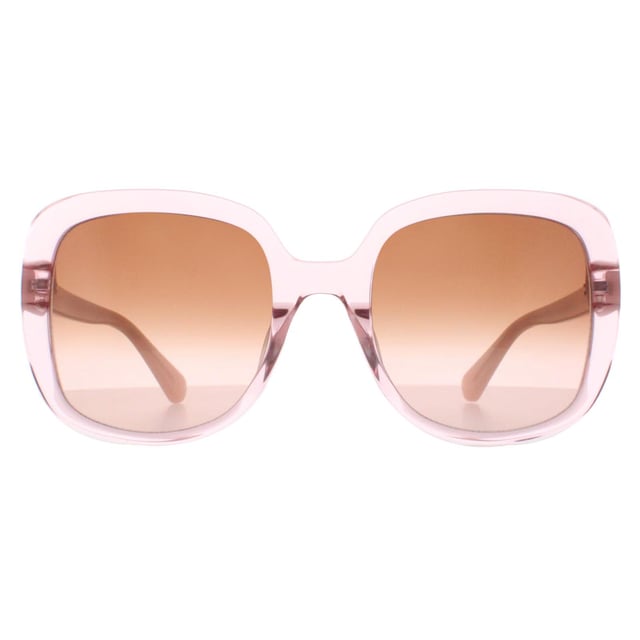 Kate Spade Square Womens Pink  Brown Gradient Wenona/G/S  Sunglasses are a sleek square frame crafted from lightweight acetate. Whether you're strolling along the beach or navigating the city streets, these sunglasses are a perfect companion for any occasion. Kate Spade's logo features on the temples for brand authenticity.