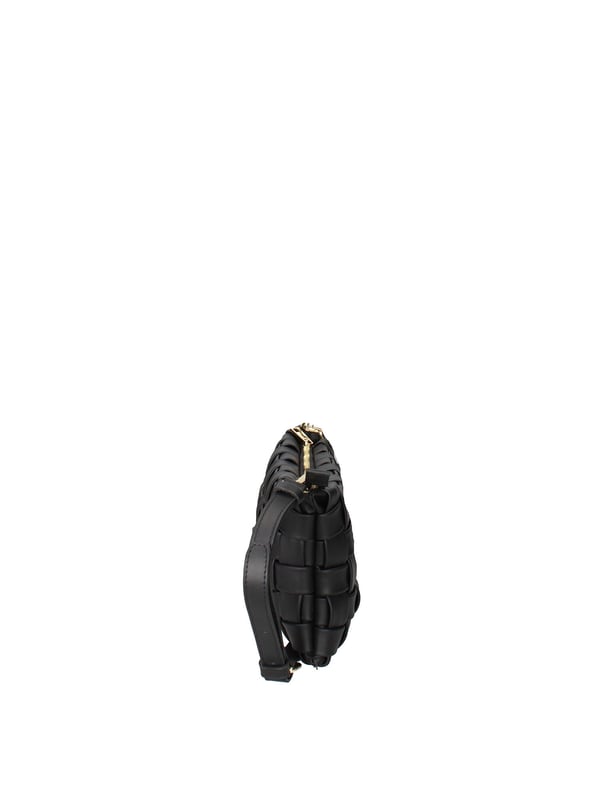 Damen-Umhängetasche mit Reißverschluss. eine Innentasche mit Reißverschluss und eine offene. fehlende Außentaschen. verstellbarer und abnehmbarer Schultergurt aus Leder. fehlender Griff. ein Innenfach.  Außenmaterial. Gefüttert mit 70 % Baumwolle, innen 30 % Polyester. Maße: 30x16x4 cm. Hergestellt in Italien