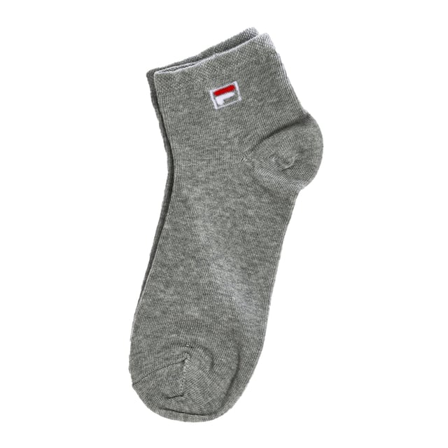 Fila F9303 unisex ankle sock.
 Pack of 3 Unisex ankle model from the Fila brand, with the logo on the ankle.
 Made with high quality yarns, which guarantee great comfort and durability.
 They adapt perfectly to the shape of the foot, with a comfortable fit at the ankle level.
 Stretch fabric offers great breathability to keep skin dry and cool.
 Composition: 75% Cotton; 23% Polyester; 2% Elastane
 Care:
Machine wash at maximum 30º.
 Do not use bleach.
 Do not use dryer.
 It does not allow the use of an iron.
 Do not dry clean.