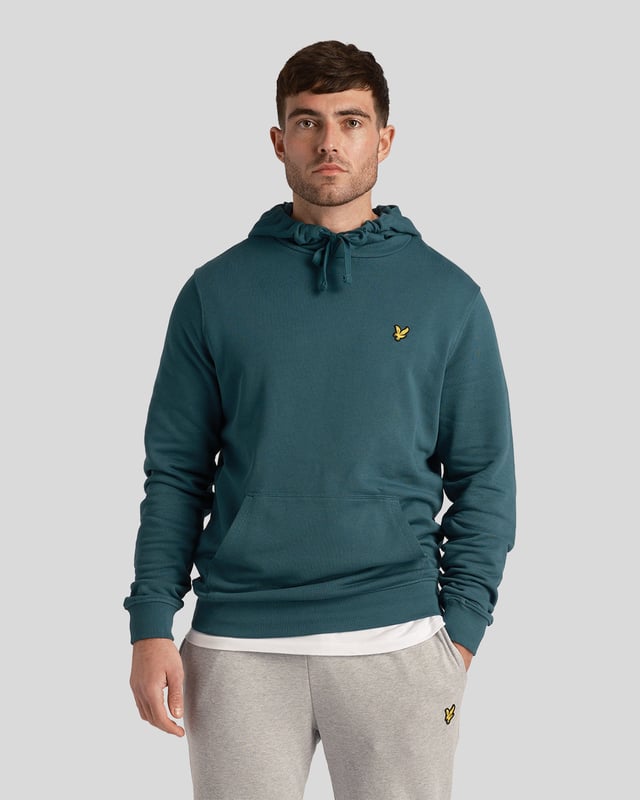 Lyle Scott Branded Malachite Green Pull-over Hoodie