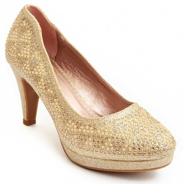 Hoge hakken voor dames. Comfortabele pasvorm. Gemaakt door andere merken voor ons merk. Geschatte afmetingen: 8 cm hak.