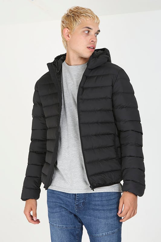 Good for nothing fur hood padded jacket store