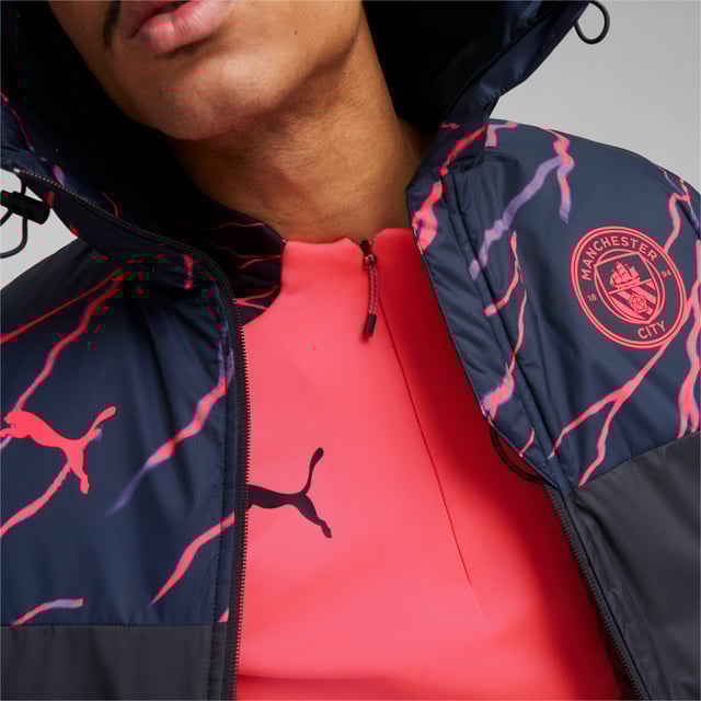 PUMA Mens Manchester City Football Graphic Winter Jacket