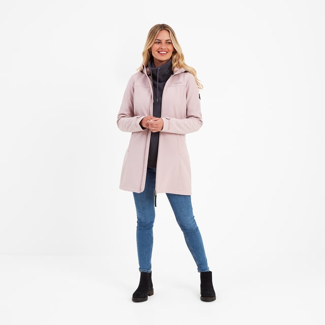 Giacca Softshell Donna TOG 24 Keld Con Cappuccio - Rosa Antico, Taglia 16, Antivento, Idrorepellente, Morbida Microfelpa Interna, Tasche Con Zip - 4