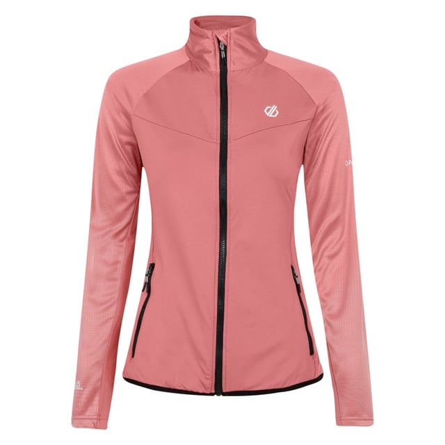 The Dare 2b Elation III Core Stretch, crafted from recycled brushed-back stretch fabric with lightweight marl panels, blends comfort with functionality. Stay fresh with the chemical-free anti-bacterial odour control treatment. Enjoy your outdoor activities with peace of mind, thanks to the UV Protection (UPF) of 50+. The two lower zip pockets offer secure storage for your essentials. Complete with stretch binding to the hem, the long-sleeved women's ski top ensures a secure and comfortable fit for your adventures.