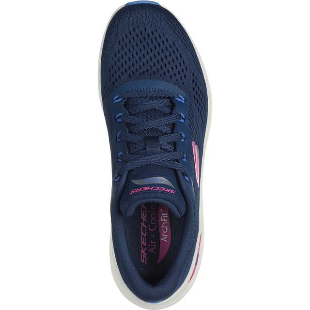 All-day comfort and support combine in Skechers Arch Fit 2.0 - Big League. This lace-up vegan design features an engineered mesh upper with a removable Arch Fit insole and a cushioned midsole.