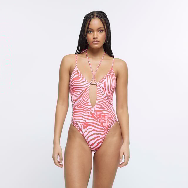 River island plunge swimsuit store
