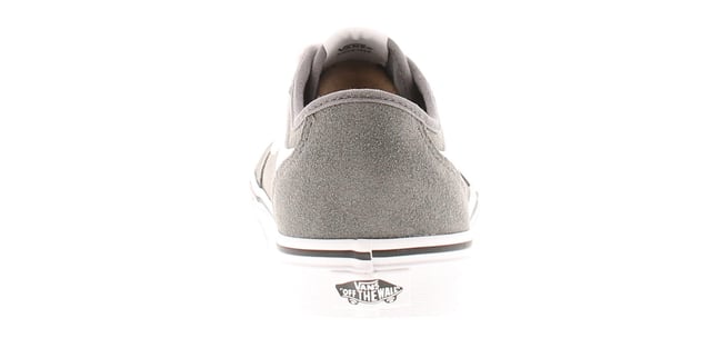 Silver best sale leather vans