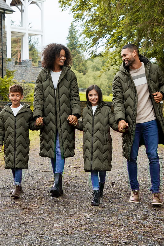 Threadbare longline quilted jacket clearance