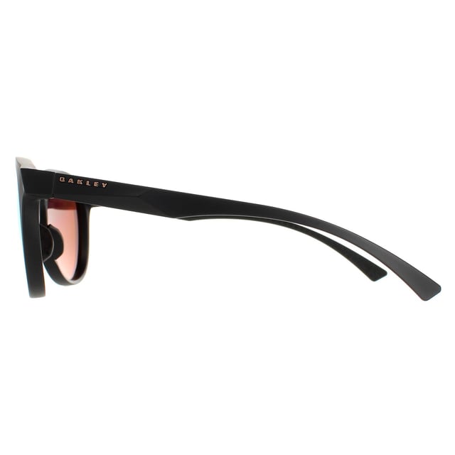 Oakley Round Unisex Matte Black Prizm Rose Gold Polarized Spindrift