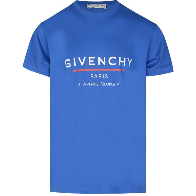 Presentamos la camiseta azul de Givenchy: !el complemento perfecto para tu guardarropa! Esta camiseta azul ofrece una opcion comoda y elegante para cualquier ocasion informal. Su corte extragrande es a la vez moderno y favorecedor, lo que la convierte en una prenda imprescindible para las personas que van a la moda. !Eleva tu estilo con Givenchy!, Marca de Givenchy, Logotipo de direccion, Camiseta con cuello redondo, Logotipo en el frente, 100 % algodon, Ropa urbana, Corte extragrande, Camiseta azul