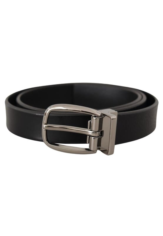 100% Authentic Dolce & Gabbana belt
  Made of Quality leather
  Metal buckle closure
  Unique eye-catching design
  Black color
  Width: 2.5 cm
  Made in Italy
  Tag size: 80 cm / 32 inch
  Suitable for men
Material: Leather