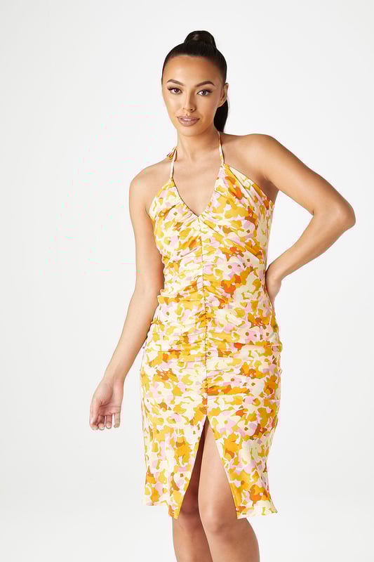 Model is 5'6 and wears a size 8.