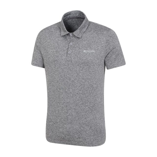 92% Polyester, 8% Elastaan. Ontwerp: Logo. Mouwtype: Korte mouwen. Halsuitsnijding: Omgeslagen kraag. Stof Technologie: Ademend, IsoCool, Lichtgewicht, Vochtafvoerend, Sneldrogend. 3 knopenlijst. Zonneschatting: UPF 50+.