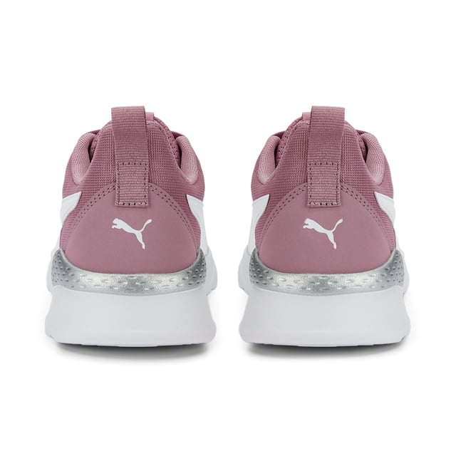 PRODUCT STORY Deconstructed and refined, the Anzarun Lite Trainers ensure a clean look that's perfect for every occasion. Featuring a breathable mesh upper, a cushy EVA midsole and true heritage PUMA branding throughout, this trainer is comfort and style combined. FEATURES & BENEFITS : SoftFoam+: PUMA’s comfort sockliner for instant step-in and long-lasting comfort that provides soft cushioning every step of your day PU midsole: PUMA’s Polyurethane midsole assists a smooth foot stride for comfortable wear and a futuristic look DETAILS : Low boot Mesh-based textile upper EVA midsole for comfort Non-marking rubber outsole for grip PUMA Wordmark on tongue PUMA Formstrip at lateral side PUMA Youth style: recommended for older kids between 8 and 16 years
