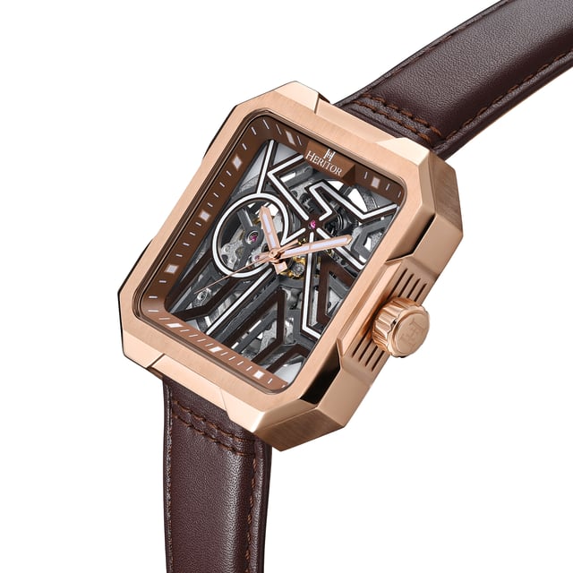 316L Surgical-Quality Stainless Steel Case
Jeweled Automatic Movement
Jewel Bearings: 22 Jewels
36-Hour Power Reserve
Beats per Hour (BPH): 21600/Hour
Sapphire-Coated Mineral Crystal
Skeleton Dial with Luminous Features
Observation Caseback to view Movement
Genuine Leather Strap
Logo-Engraved Stainless Steel Clasp
Luminous Hands
Luminous Markers
43mm Case Width
10 ATM Water Resistance