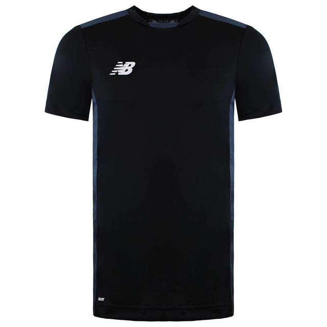 Elevate your running gear with the New Balance Essential Men's Black Run T-Shirt. Designed for performance and style, this t-shirt is perfect for runners who need a reliable and comfortable top for their workouts.
 
Key Features:
Sleek Black Color: 

The classic black color provides a versatile and modern look, making it easy to pair with any running gear and ensuring you look sharp during your workouts.


Moisture-Wicking Fabric: 

Crafted from advanced moisture-wicking material, this t-shirt effectively pulls sweat away from your skin, keeping you dry and comfortable throughout your run.


Breathable Construction: 

Designed with breathable fabric to promote airflow and prevent overheating. This feature ensures you stay cool even during intense runs or warm weather.


Lightweight and Comfortable: 

The lightweight fabric offers a soft, comfortable feel against the skin, allowing for unrestricted movement and a comfortable fit.


Flat Seams: 

Equipped with flat seams that reduce chafing and irritation, providing a smooth experience during long runs or extended workouts.


Reflective Details: 

Includes reflective elements for enhanced visibility in low-light conditions, adding an extra layer of safety for early morning or evening runs.


Ergonomic Design: 

The t-shirt is designed with an ergonomic fit that moves with your body, providing freedom of movement and preventing any distraction during your run.


Durable Construction: 

Made from high-quality materials that are built to last, maintaining their shape, color, and performance through regular use and washing.


Versatile Use: 

Ideal for running, training, or casual wear, this t-shirt is a versatile addition to your athletic wardrobe and can be worn for various activities.


 
The New Balance Essential Men's Black Run T-Shirt combines performance-driven features with a sleek, stylish design, making it a must-have for any runner. Whether you’re hitting the pavement or training at the gym, this t-shirt ensures you stay comfortable and focused on your goals.