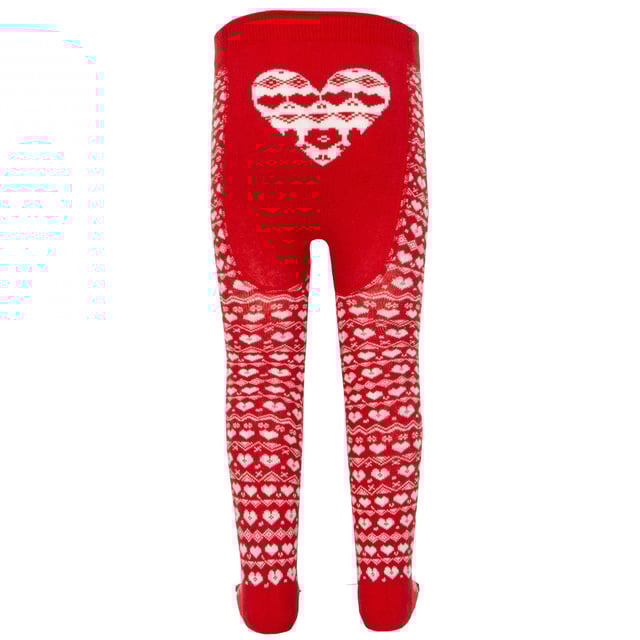 Super soft organic cotton tights that look as good as they feel. The gorgeous Nordic heart design in red makes a very special appearance! The perfect accessory for this season's Kite dresses, skirts and more.