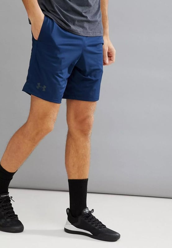 Under Armour Mens Training MK1 Shorts in Navy