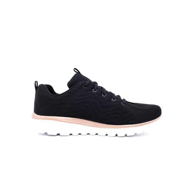 Sneakers Skechers Graceful-Get Connect Color: Negro BKGD Negro/Dorado Parte superior: Tejido de malla Skech Knit de una sola pieza Interior: Tela Suela: Goma liviana y flexible Cierre: Cordones Detalles: Tejido de malla técnica con patrón en zigzag integrado, paneles de tejido suelto en la puntera y los costados para una sensación refrescante, logo lateral Soporte: Cómoda plantilla acolchada Memory Foam Ajuste: Regular Uso: Entrenamiento y tiempo libre