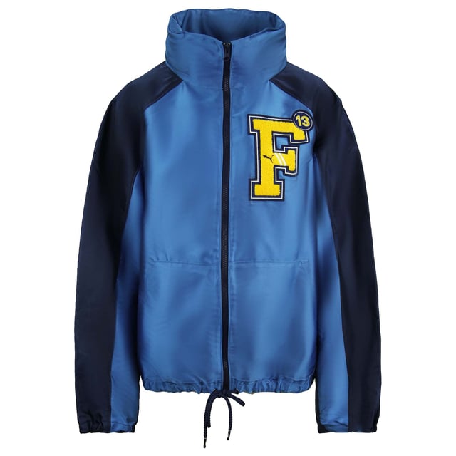Puma x Rihanna Fenty Satin Hooded Track Jacket Blauw Womens Track Top 575713 01