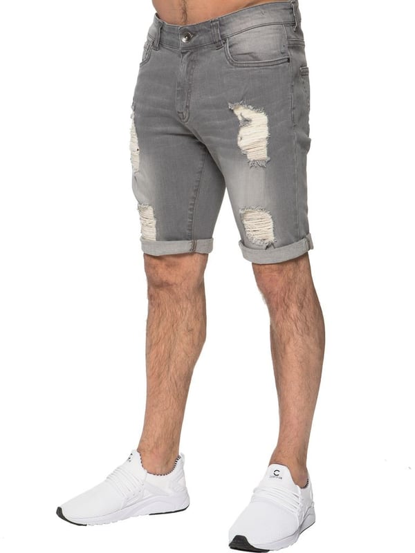 Mens skinny ripped shorts shop