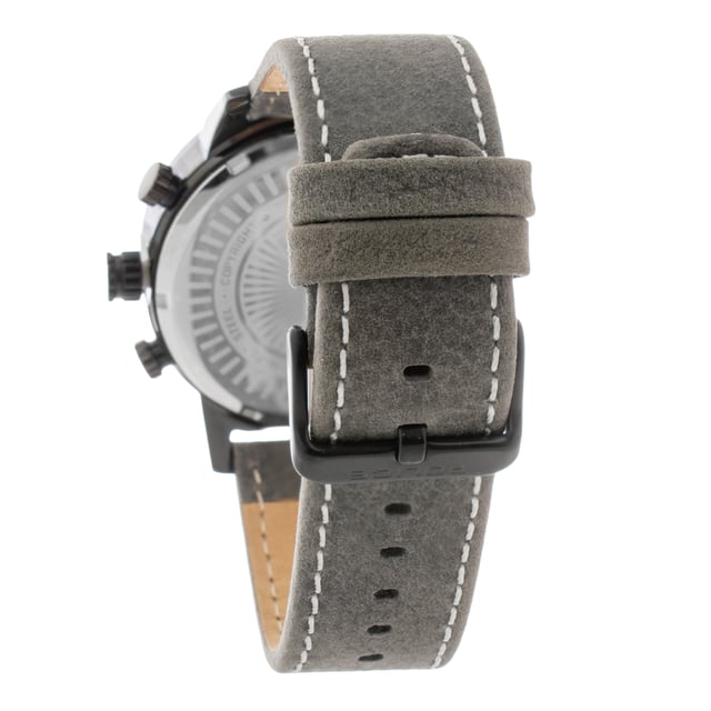 Police R1451281001 - Damenuhr Quarz aus Edelstahl• Material: Edelstahl• Glas: Mineral• Armband: Leder• Farbe: Grau• Wasserbeständigkeit: 50 m (5 ATM)• Gehäusegröße: 46 mm