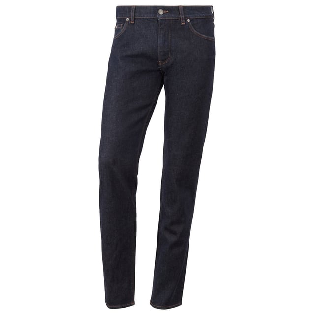 Men's Boss Maine3 Slim-Fit Jeans. Classic jeans with visible contrast colored seams. Are good for everyday jeans or they can dress up with a shirt and blazer. Material: 98% Cotton, 2% Elastane. Ref: 50400072410.